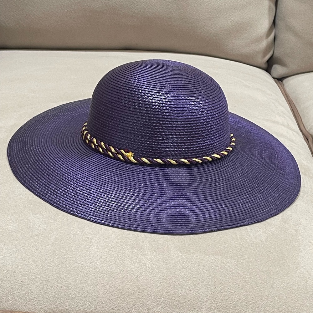 Women’s Kettle Party With Rope Band Hat Wedding Party Derby One Size Purple - Picture 8 of 9